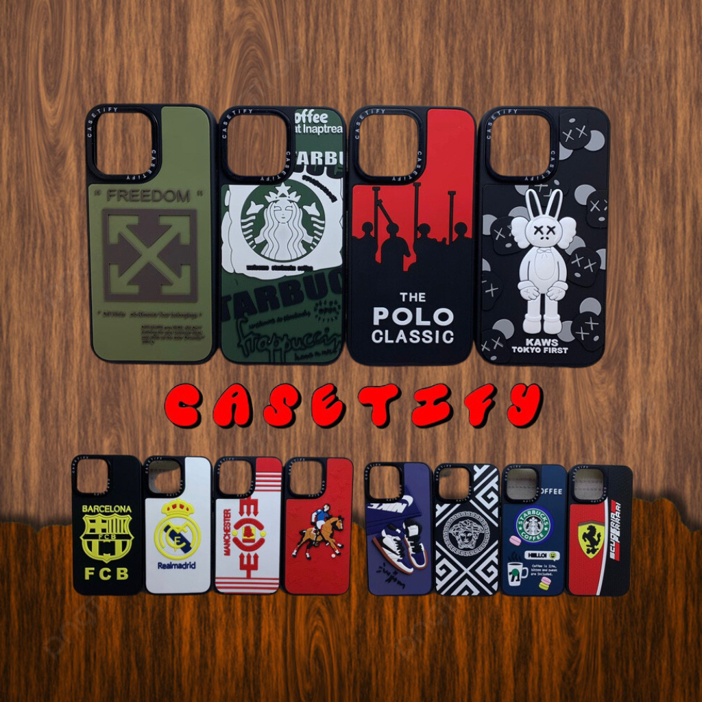 Case Corak bergambar / premium casetify For iPhone X / Xr / Xs Max