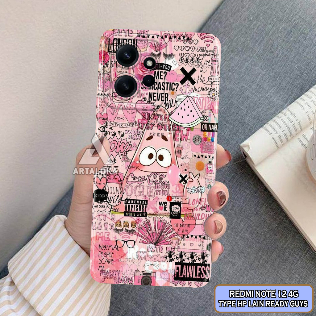 Artaloka88 Casing Redmi Note 12 4G - Softcase Redmi Note 12 - Kesing Hp Redmi Note 12 - (RDM04) -  C
