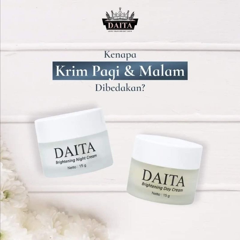 DAITA  DAY AND NIGHT CREAM |skincare pemutih wajah pembersih wajah