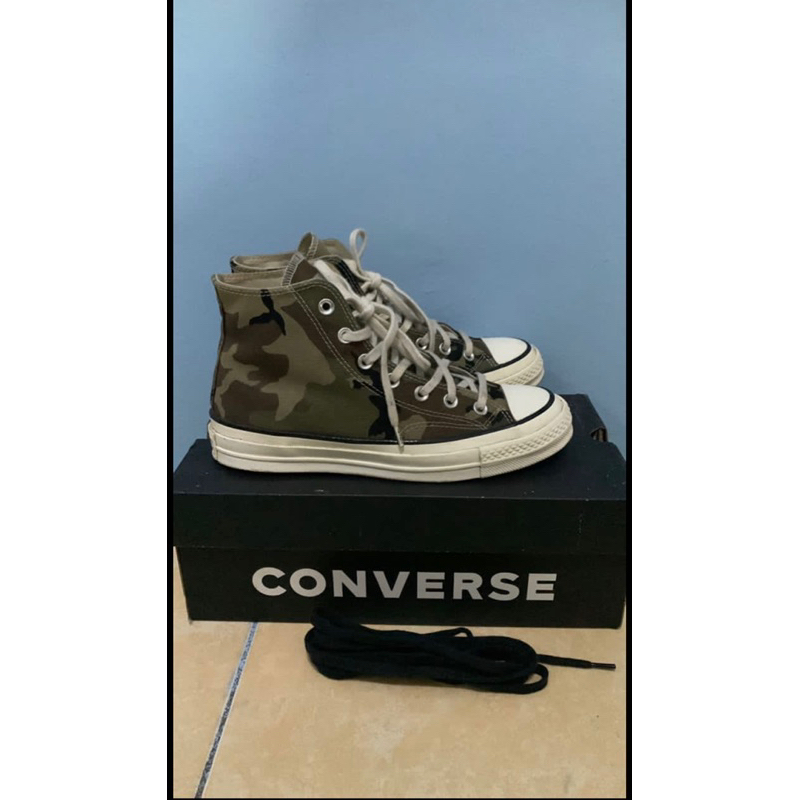 SEPATU SECOND CONVERSE X CARHARTT CHUCK 70s HIGH CAMO EGRET  BNIB RESMI CONVERSE