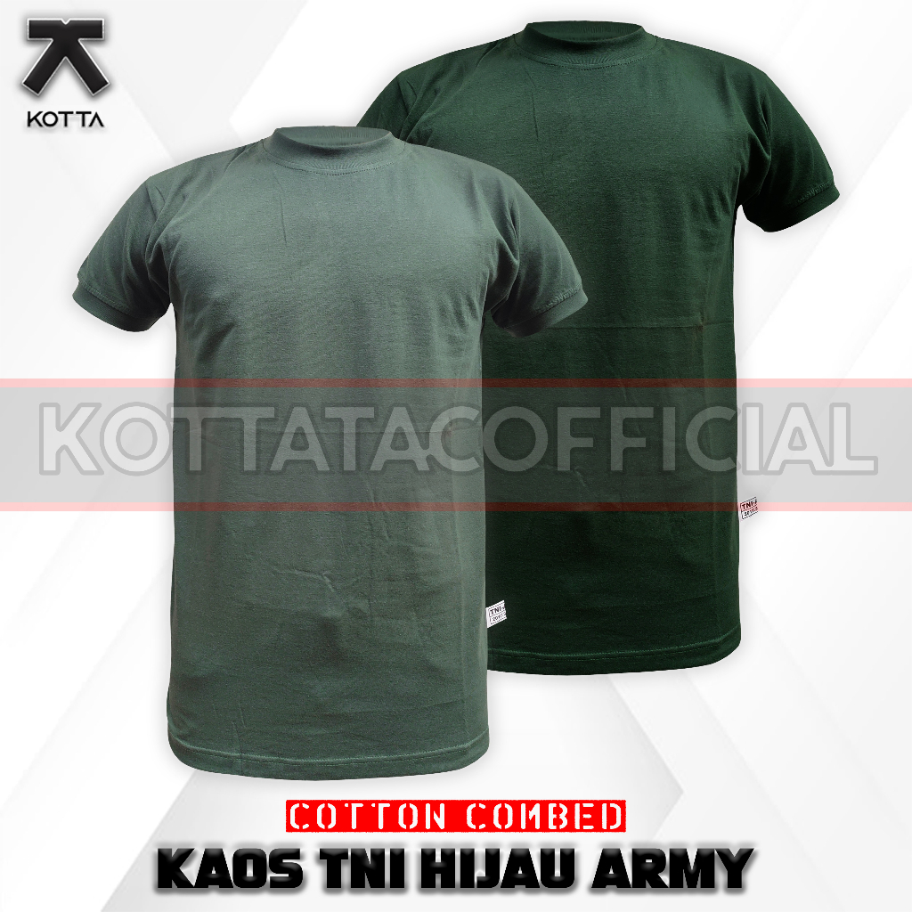 KAOS DALAMAN PDL PDH TNI KATUN JATAH HIJAU ARMY