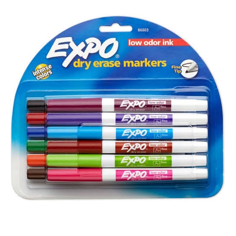 

Expo® Low Odor Dry Erase Marker, Fine Point,12 Pack