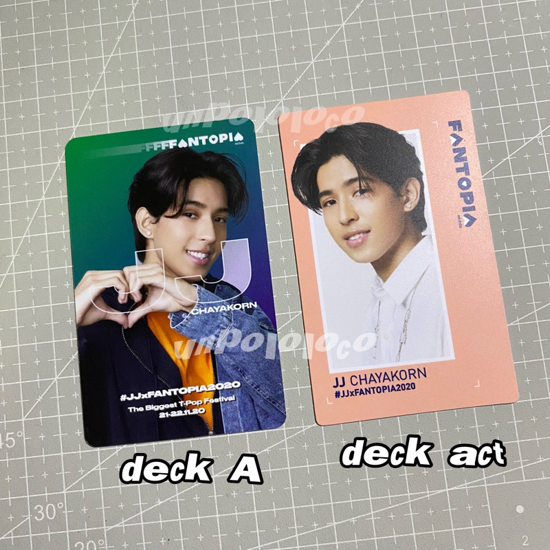 OFFICIAL PHOTOCARD FANTOPIA JJ CHAYAKORN CARD DECK A B C D ACT ACTIVITY AJ CHAYAPOL JUTAMAS TWINS PC