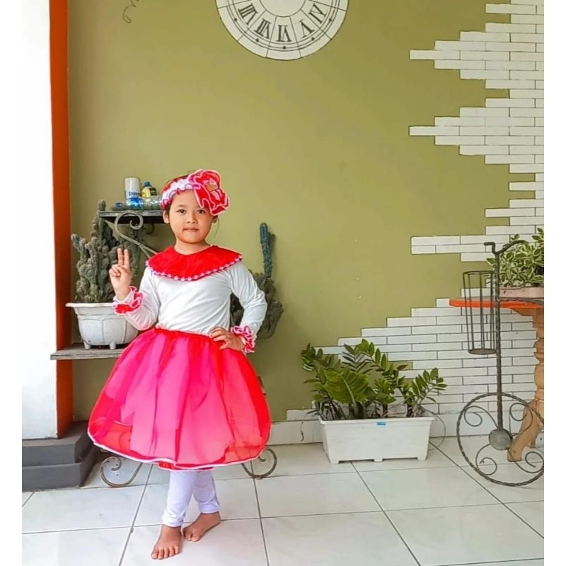kostum agustusan,  merah putih untuk anak