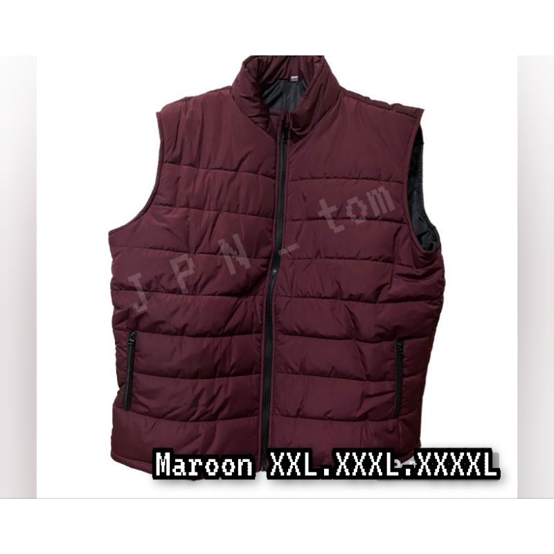 Rompi Kembung Parasut Big Size XXL Army XXXL XXXXL Vest Jumbo Parasit Pria Wanita 2XL 3XL 4XL Jaket Motor Anti Angin Tanpa Lengan Model Gembung Bahan Tebal Dacron 10 oz Outdoor Hiking Saku Dalam Banyak Navy Rompi Gelembung ld 130 ld 140 Abu Hitam Ghost