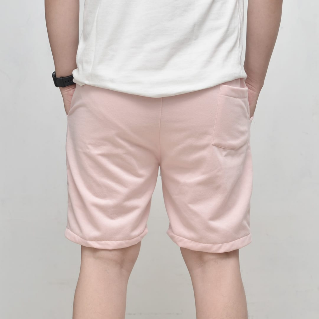 Wengkie.id / Boardshort / celana pendek pria / celana pendek wanita / celana casual / celana pendek murah / Warna Dusty Pink