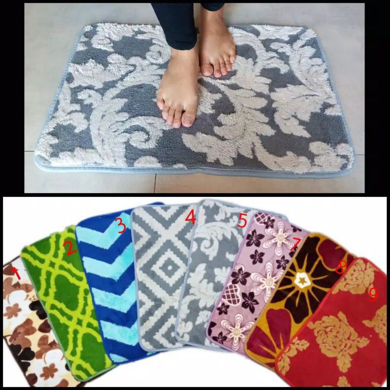 KESET KAKI ANTI SLIP KESET KAKI MALAYSIA BAHAN BLUDRU MEMORY FOAM TERMURAH