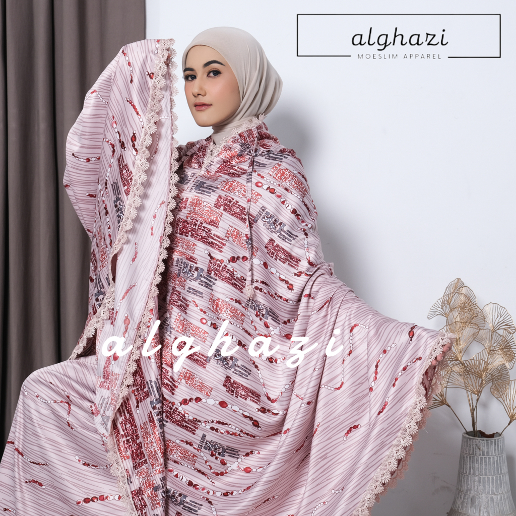 Mukena Dewasa Dior Silk Luxury 2IN1 Printing Mewah