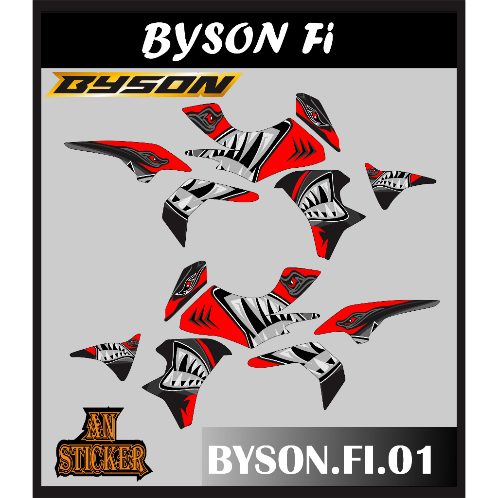 STRIPING STICKER BYSON FI STIKER BYSON FI NEW STICKER LIS LIST BYSON FI CODE 01