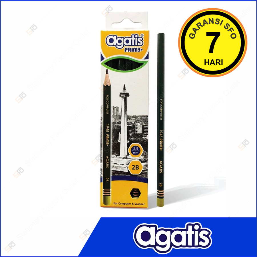 

Pensil Agatis Prime Green Edition 2B isi 12 - SFO Semarang Official