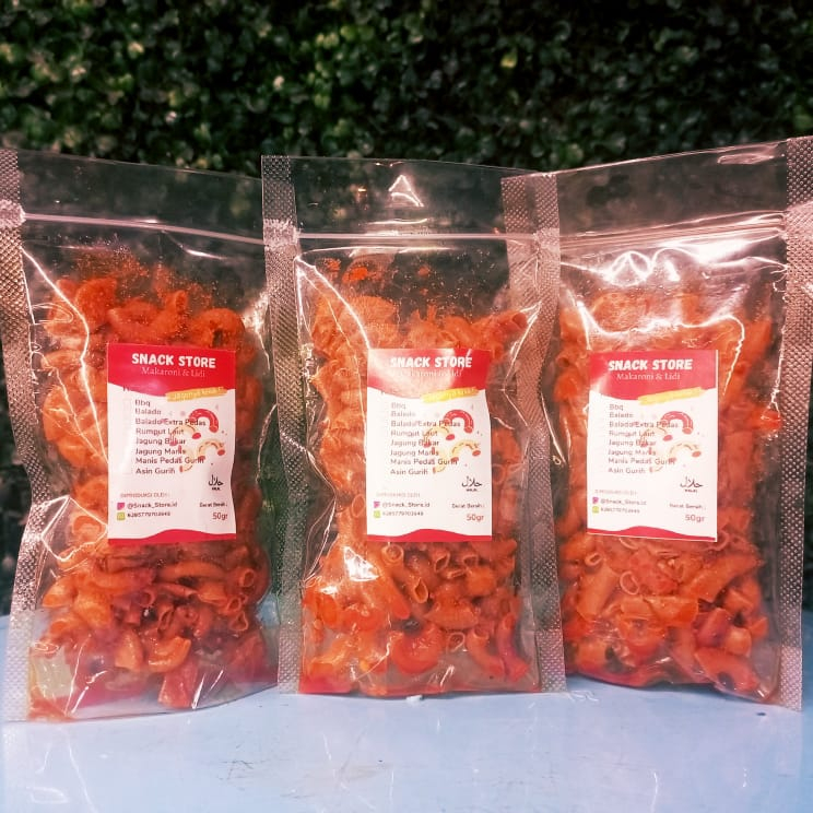 

Makaroni Bantet Rasa Balado Extra Pedas