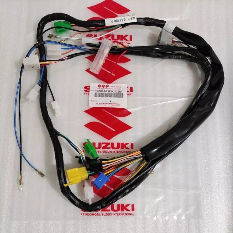 KABEL BODY BODI SATRIA 90 2T 2 TAK 6 SPEED SPIT LUMBA RU SET SUZUKI KOMPLIT WIRE HARNESS