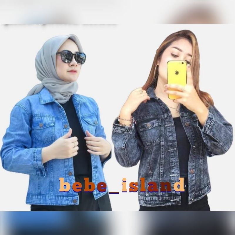 JAKET JEANS WANITA // JAKET BIONDY CEWEK PREMIUM