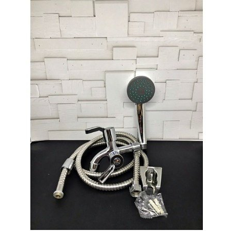 SHOWER KRAN LENGKAP DENGAN KRAN DOUBLE/SHOWER MURAH/SHOWER MINIMALIS/SHOWER SATU SET