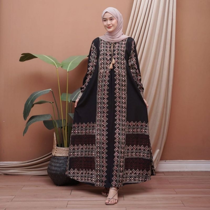 GAMIS MUSLIM JUMBO MODEL TERBARU LD 140 GAMIS BATIK JUMBO GAMIS BATIK