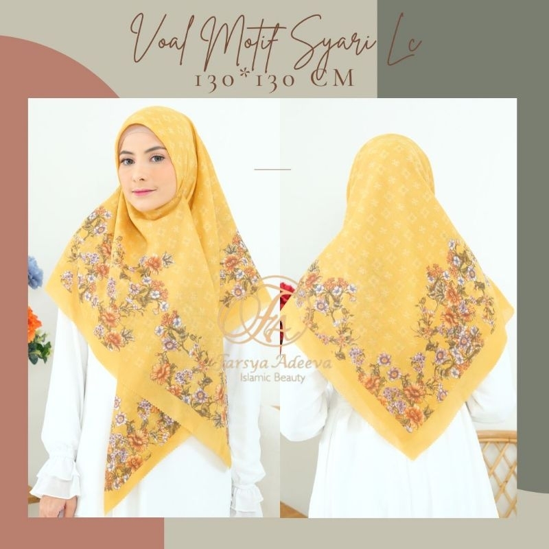 Hijab Voal Motif Jumbo