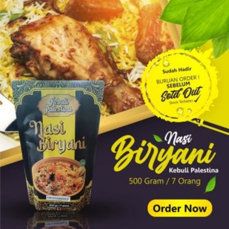 

Paket Nasi Biryani - Kebuli Palestine 500gr