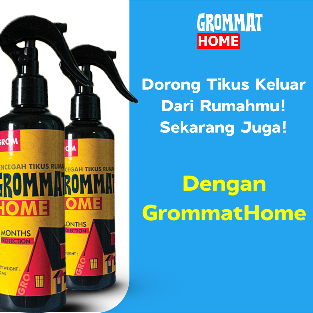 GROMMAT HOME- Pengusir Tikus Dalam Rumah dan Ruangan Indoor Beli 2 Geratis 1