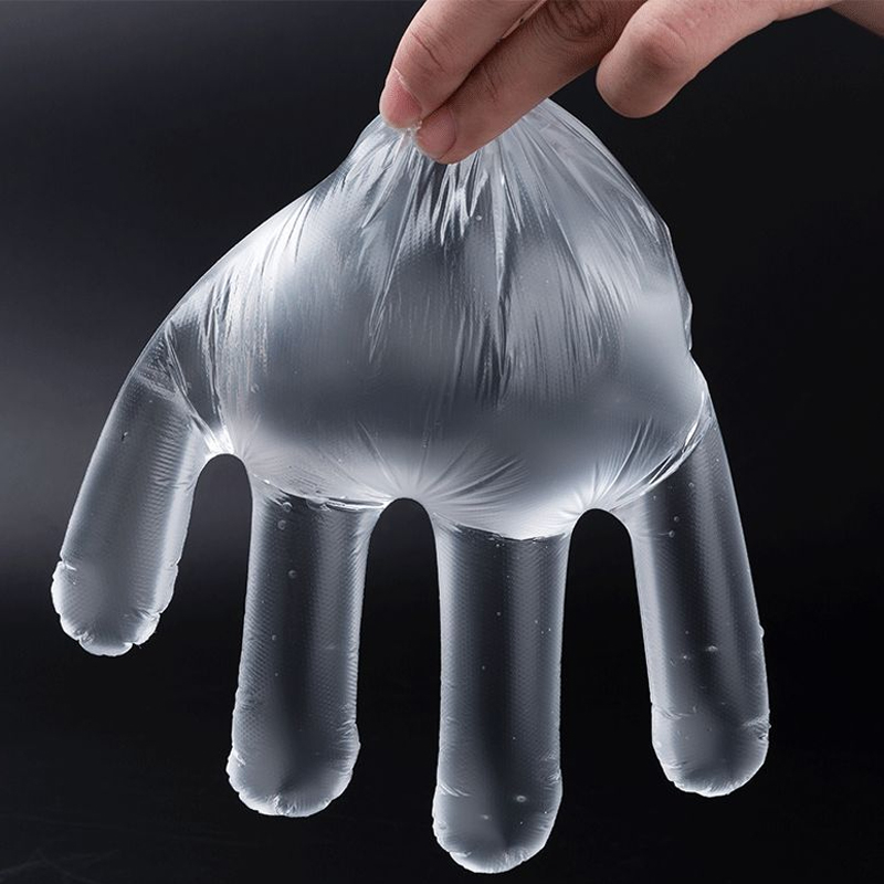 Sarung Tangan PLASTIK Glove ISI 100 Per 1 Pack Disposable Plastic Gloves Sekali Pakai Bening Polos Transparent