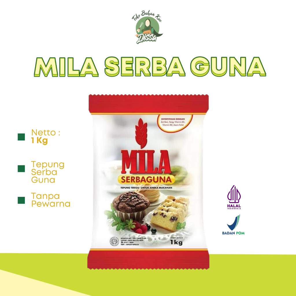 

Mila Tepung Terigu 1 kg | Tepung Serbaguna - Tobaqdissa