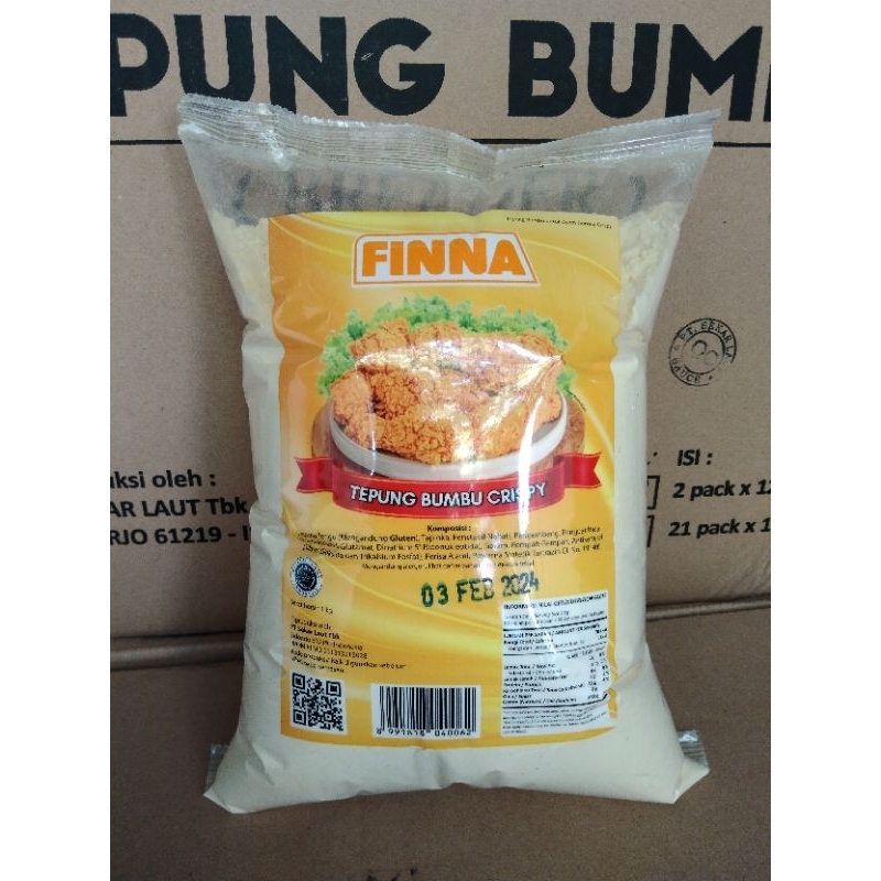 

Tepung Bumbu Ayam Crispy Enak Finna 1 kg