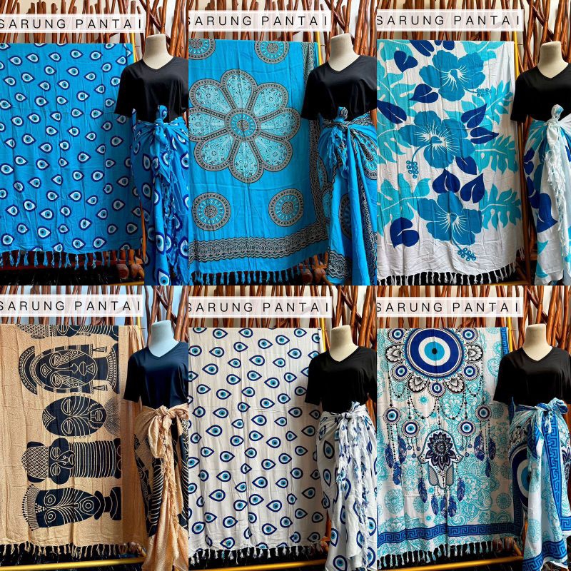 Kain Bali - Kain Pantai - Sarung Bali - Sarung Pantai Bahan Rayon