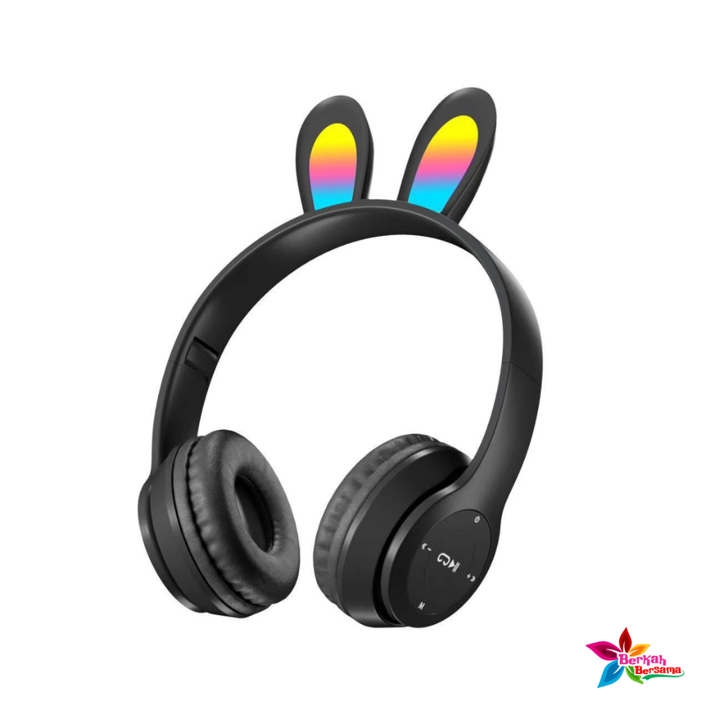 P47R CAT EARS HEADSET headphone Hf bando telinga kucing LED BANDO BLUETOOTH wireles RGB GAME HEADSET G-P47R LED WIRELESS super BASS BB8515