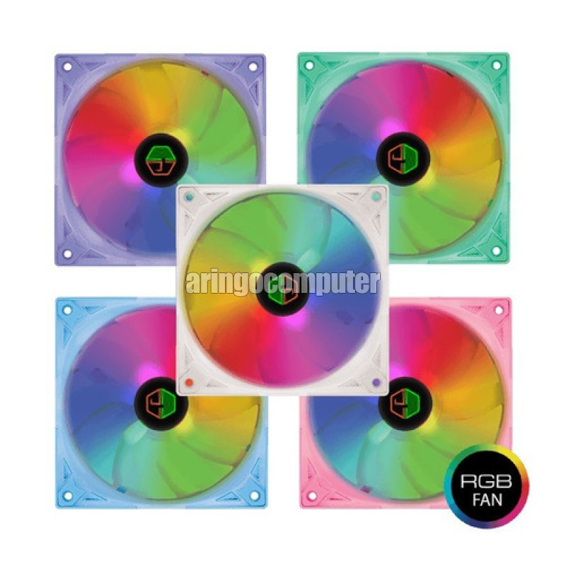 Hardware PC Cube GAMING INDIGO RGB FAN RAINBOW 12CM - PINK