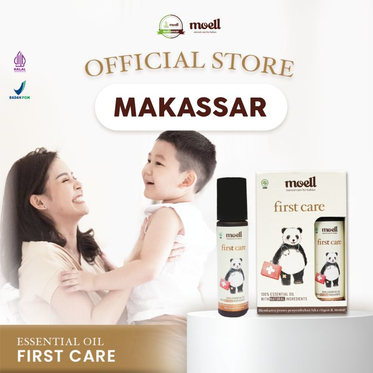 Moell First Care Natural Essential oil/ Untuk Luka Memar &amp; Bengkak/ Moell Makassar