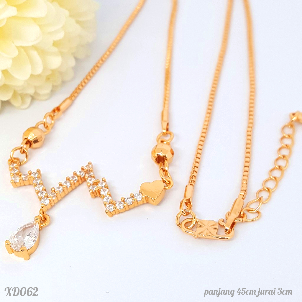 PGX Kalung Wanita Xuping Aksesoris Fashion Perhiasan Lapis Emas Premium - XD062