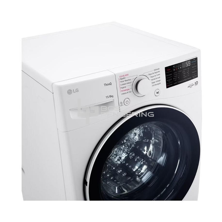 Mesin Cuci Front Loading LG 15 Kg Washer 15Kg Jumbo F2515STPW Berkualitas