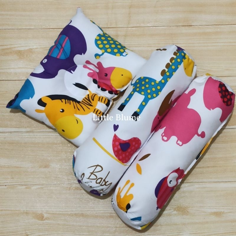 Bantal Guling Bayi SET (1 Bantal Anti Peyang + 2 Guling Bayi)