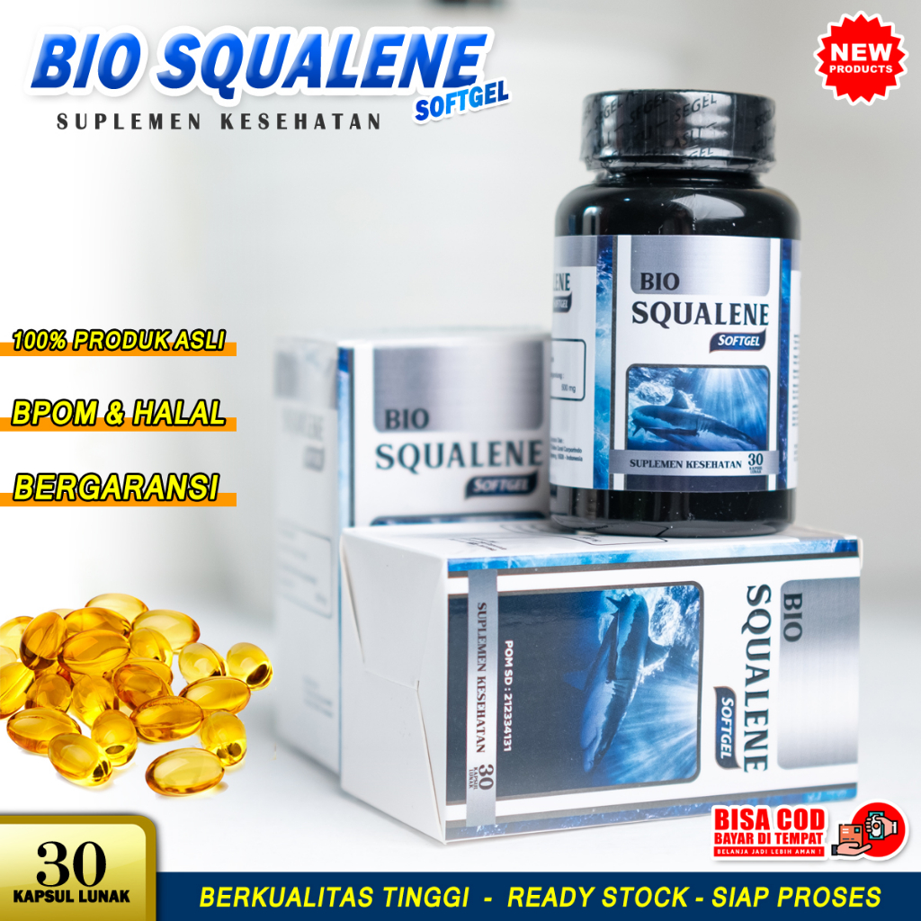 Obat Penyakit Liver Perut Bengkak - Pembengkakan Hati, Hepatitis, Lemak Hati - BIO SQUALENE SOFTGEL