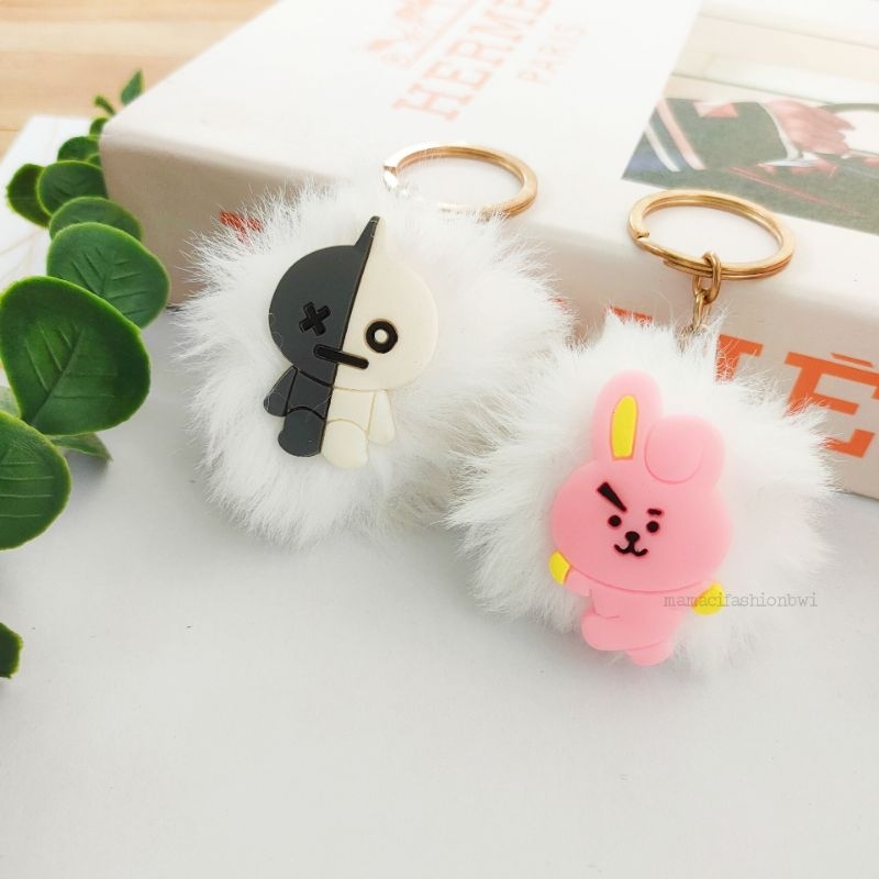 Gantungan Kunci bt21 pompom