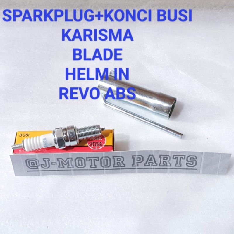 PROMO SPARKPLUG KPH PLUS KONCI BUSI KARISMA SUPRA X 125 KIRANA SUPRA X 125 HELM IN F1 INJEKSI BLADE