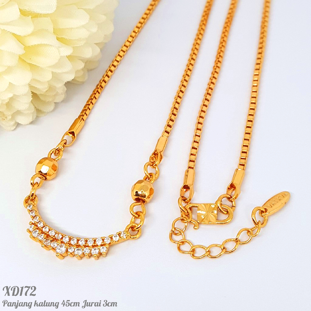 PGX Kalung Wanita Xuping Aksesoris Fashion Perhiasan Lapis Emas XD177