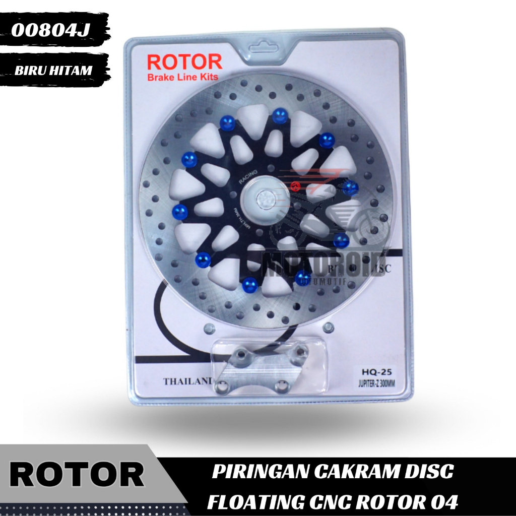 Piringan Rotor  Floating Full Cnc Model Bintang Black Jupiter