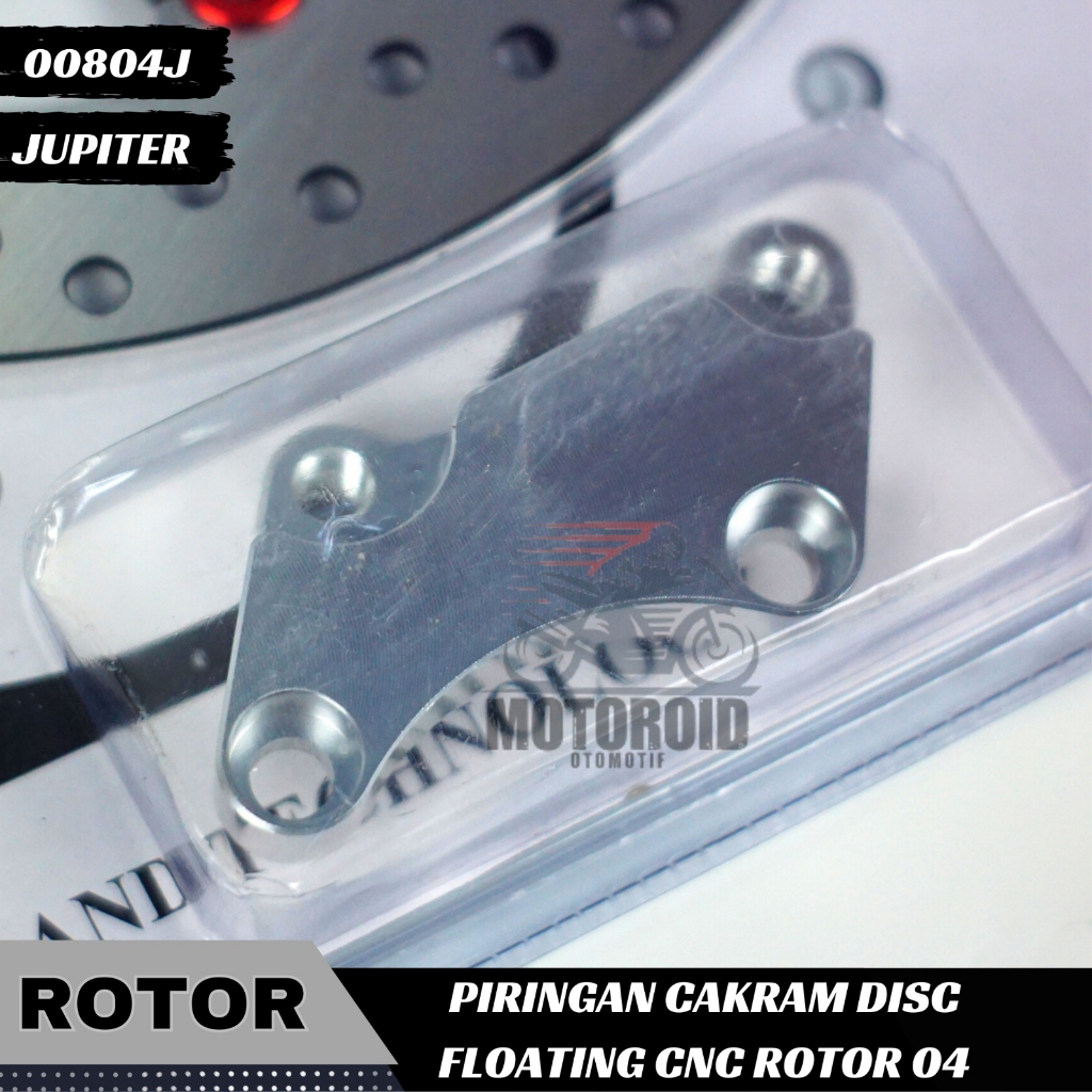 Piringan Rotor  Floating Full Cnc Model Bintang Black Jupiter