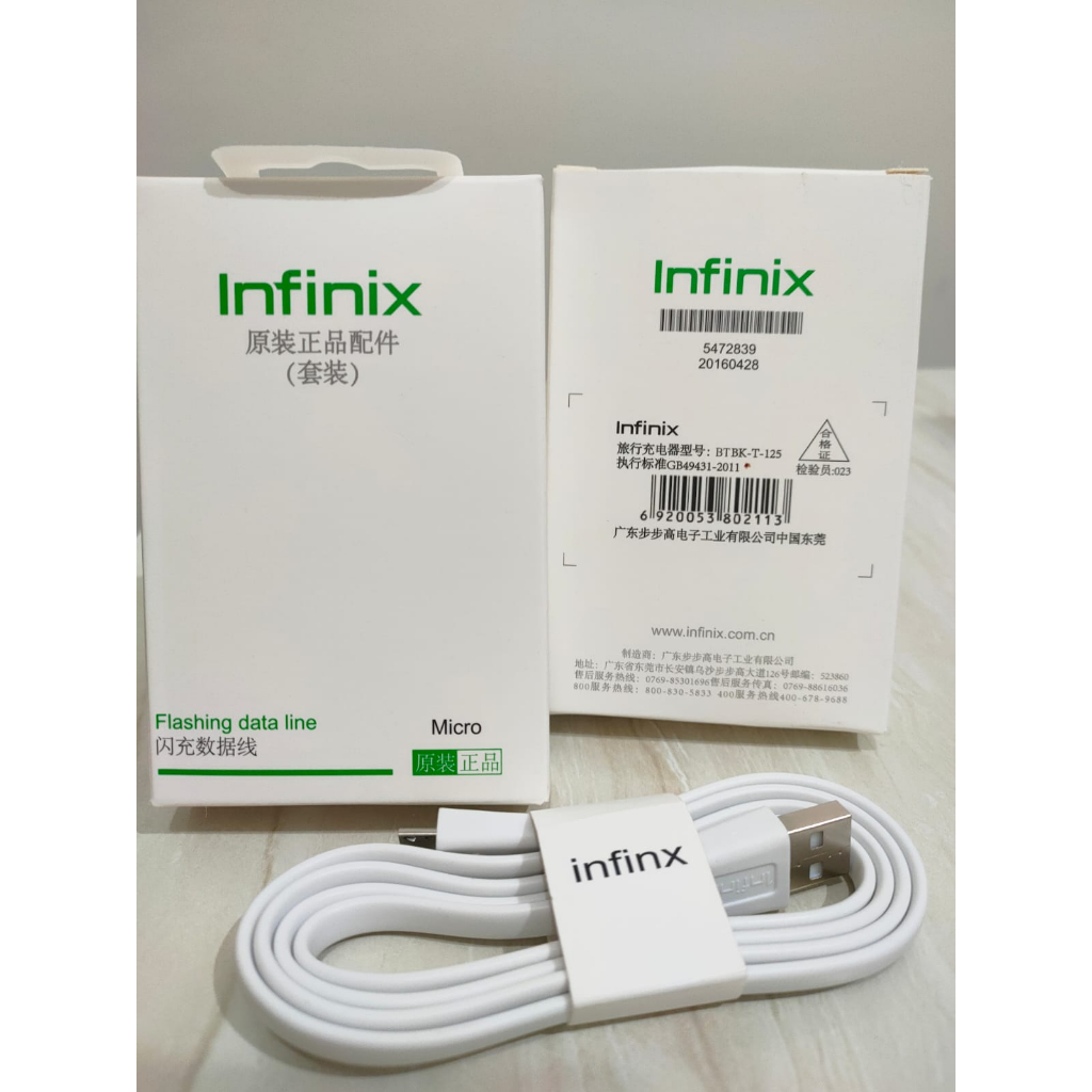 Kabel Data Infinix 2A Fast Charger Micro USB Original Kabel