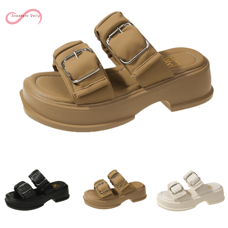 COD Sneakersdaily 668 Sandal Wedges Slip On Platfrom Wanita Premium