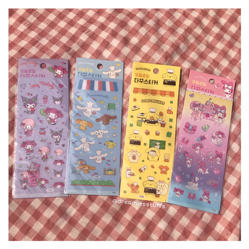 

(Dream 2) Sanrio korean mini sticker by dreamiesstuffs