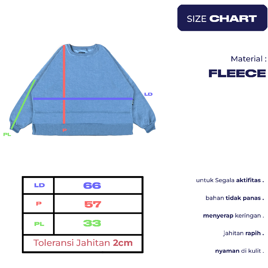 PublicFashion - Oversize Batwing Basic - Basic Oversize Wanita