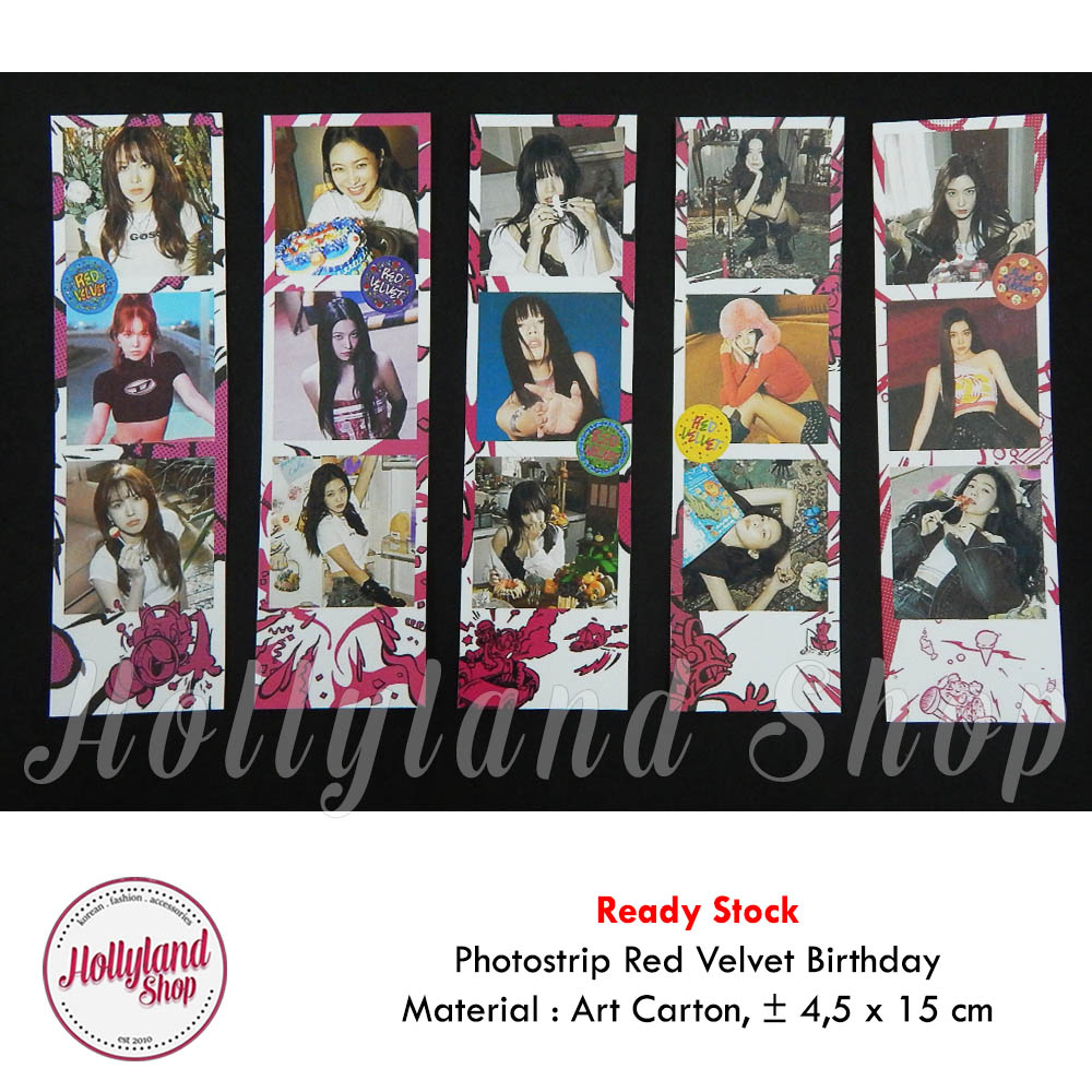 

Photostrip Bookmark Red Velvet The Reve Festival Birthday (3pcs) Unofficial