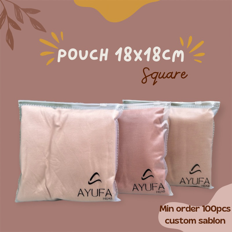 Ziplock Pouch Make Up Kosmetik Foundation Skincare Blush On Eyeshadow Eyeliner Lipstick PVC Premium