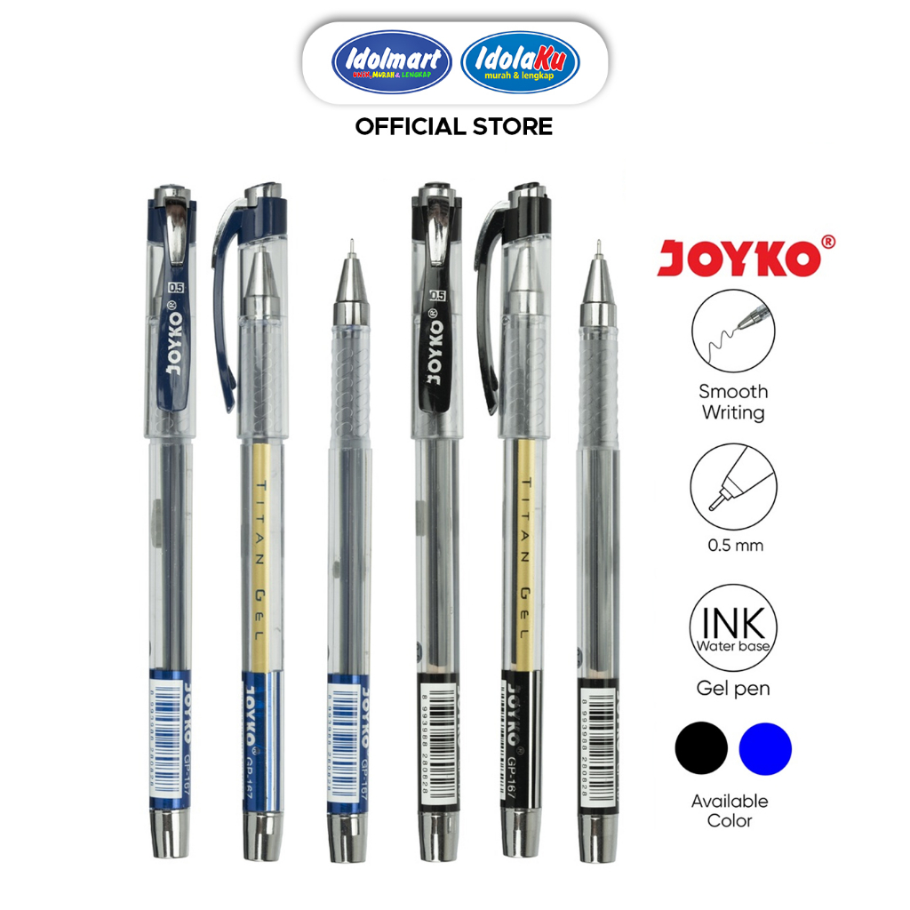 

IDOLMART Pulpen Joyko GP 167 Hitam Satuan