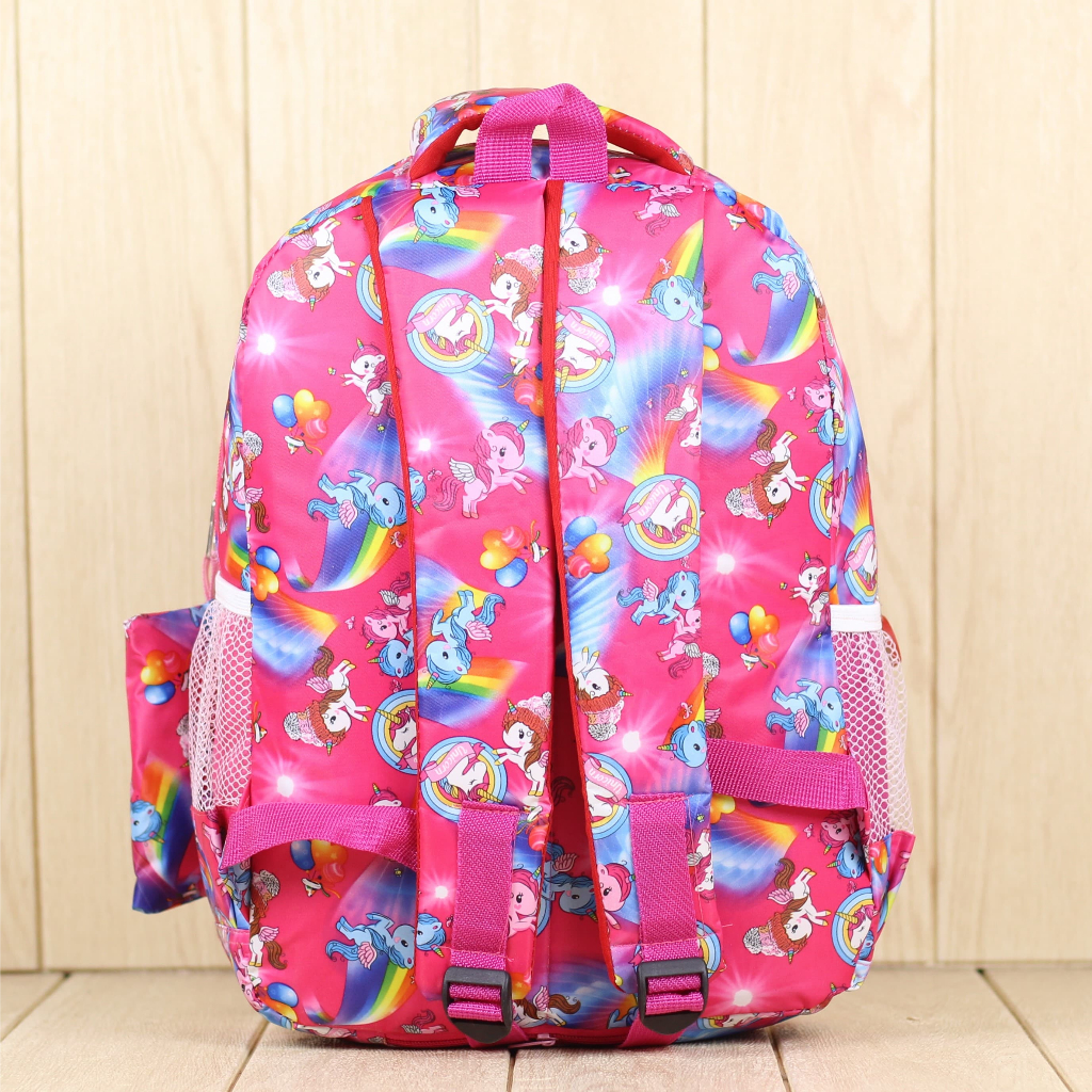 Ransel Anak Perempuan Lucu UJ Stylee Kuda Pony Pink Pink Tas Sekolah Cantik Anak SD Free Tempat Pensil Raincover Imut Termurah Ransel Ngaji Anak