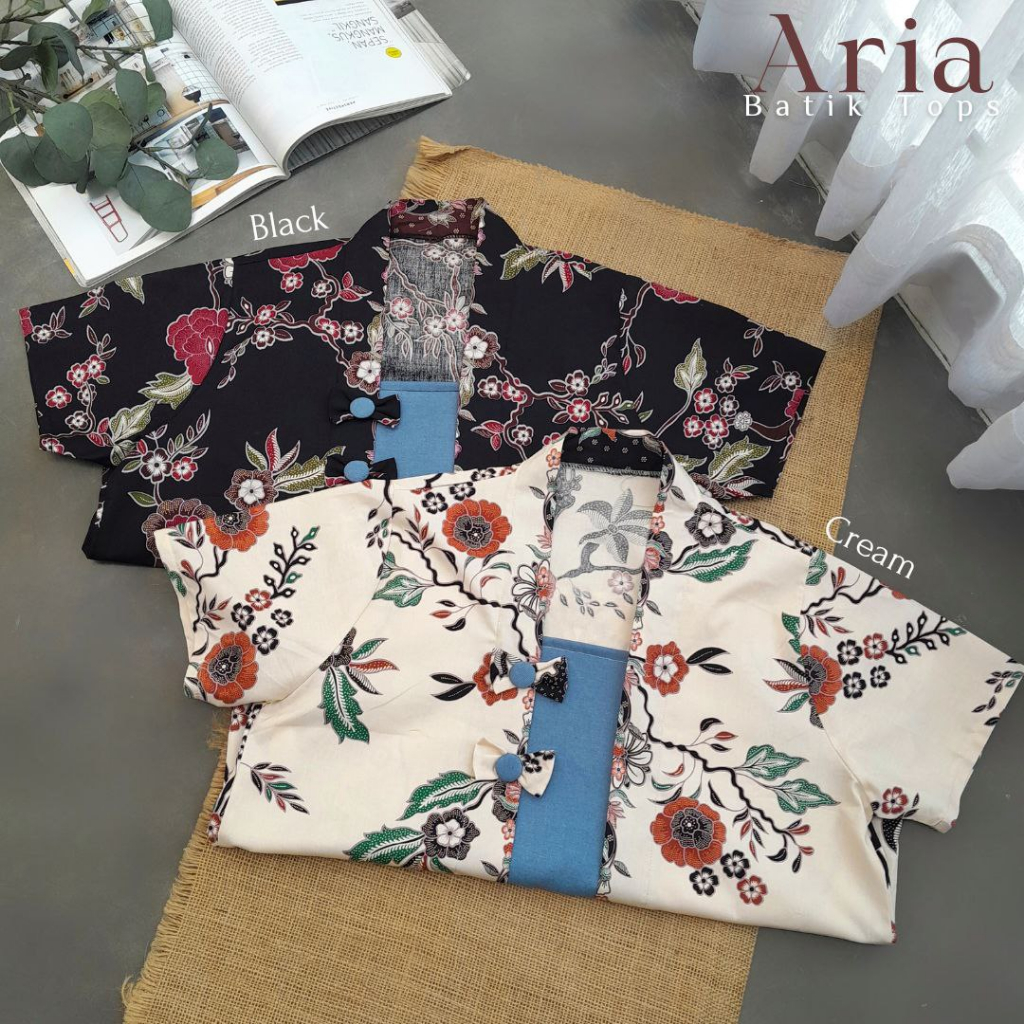 CallieTamami - A  6460 Aria Batik Tops ( Penempatan Motif Random )