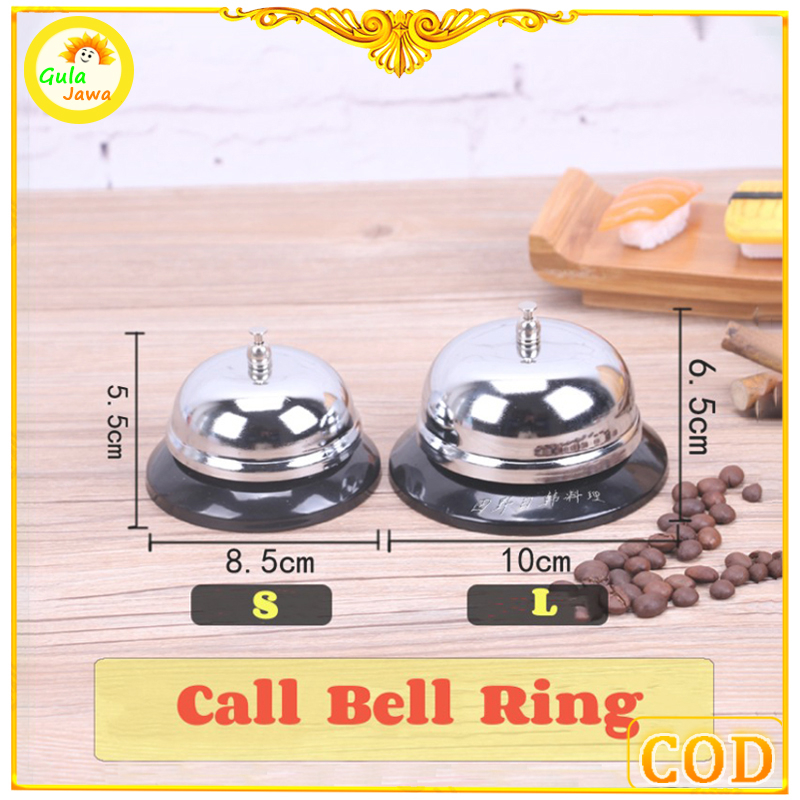 

BEL MEJA KASIR STAINLESS CALLING BELL MURAH UNTUK RESTORAN, KANTOR, DAN CAFE