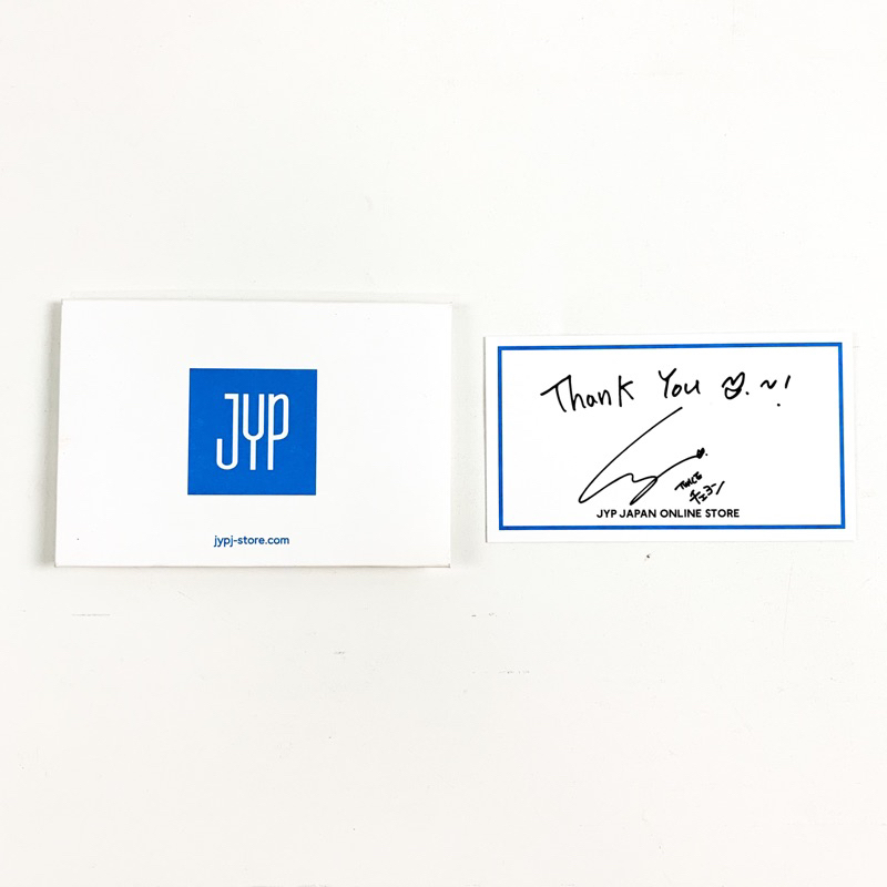 [sharing] RANDOM SIGNED WELCOME MESSAGE JYPSTORE Japan - Twice Chaeyoung