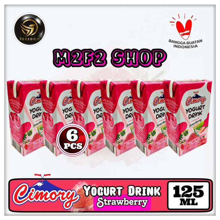 

Yogurt Cimory Drink Kotak UHT Strawberry | Stroberi - 125 ml (Kemasan 6 Pcs)